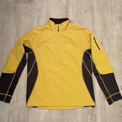 The North Face Men’s Pullover Quarter Zip Jacket, Yellow, M