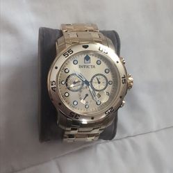 Invicta men's gold watch