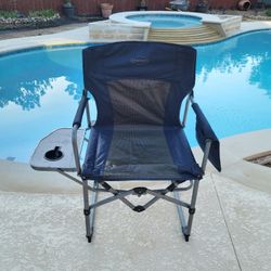 Kamp-Rite Director's Chair with Side Table Folding Lawn Chair Camping Chair