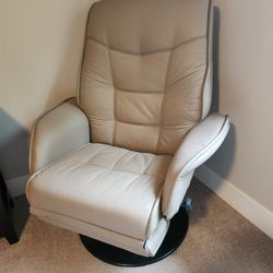 Coaster swivel recliner lounge chair with foot rest