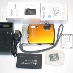 Olympus Stylus 850 SW 8MP Shock Waterproof Digital Still Photo Camera w/XD card & Reader