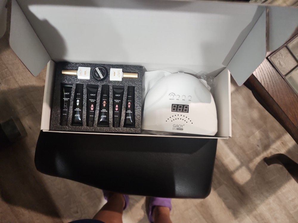 Poly Gel Nail Kit With Lamp