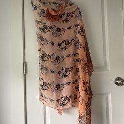 Women’s Floral/Leopard Pattern Shawl Wrap