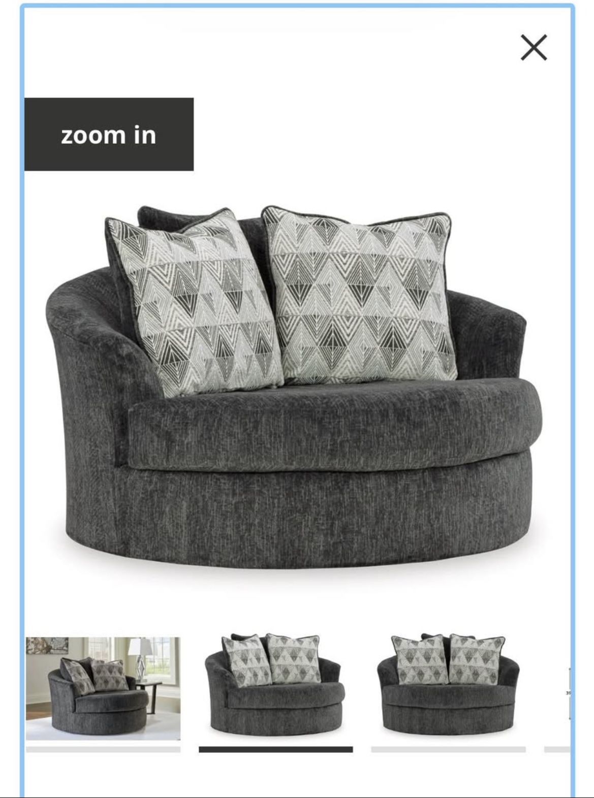 Oversized Swivel Chair