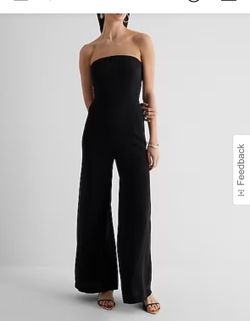 Strapless Wide Leg. Jumpsuit 