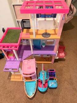 Barbie house and accessories