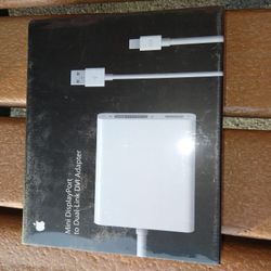 Mini Display  Port To Dual Link Dvi Adapter  (New Still In Box)