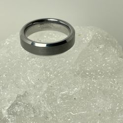 Tungsten Carbide Ring Confort Fit , Satin Finish Size 8.5