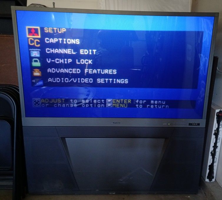 📺 WORKING FREE 65-INCH FLOOR MODEL MITSUBISHI TV!