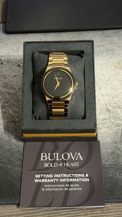 Bulova Modern Millennia 97A183 Gold & Black Watch