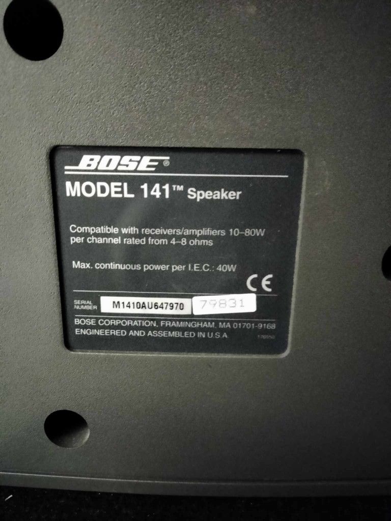 Bose 141 Direct Reflect Speakers (Pair) And Onkyo Reciever