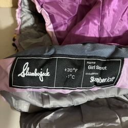 Girls slumberjack sleeping bag 