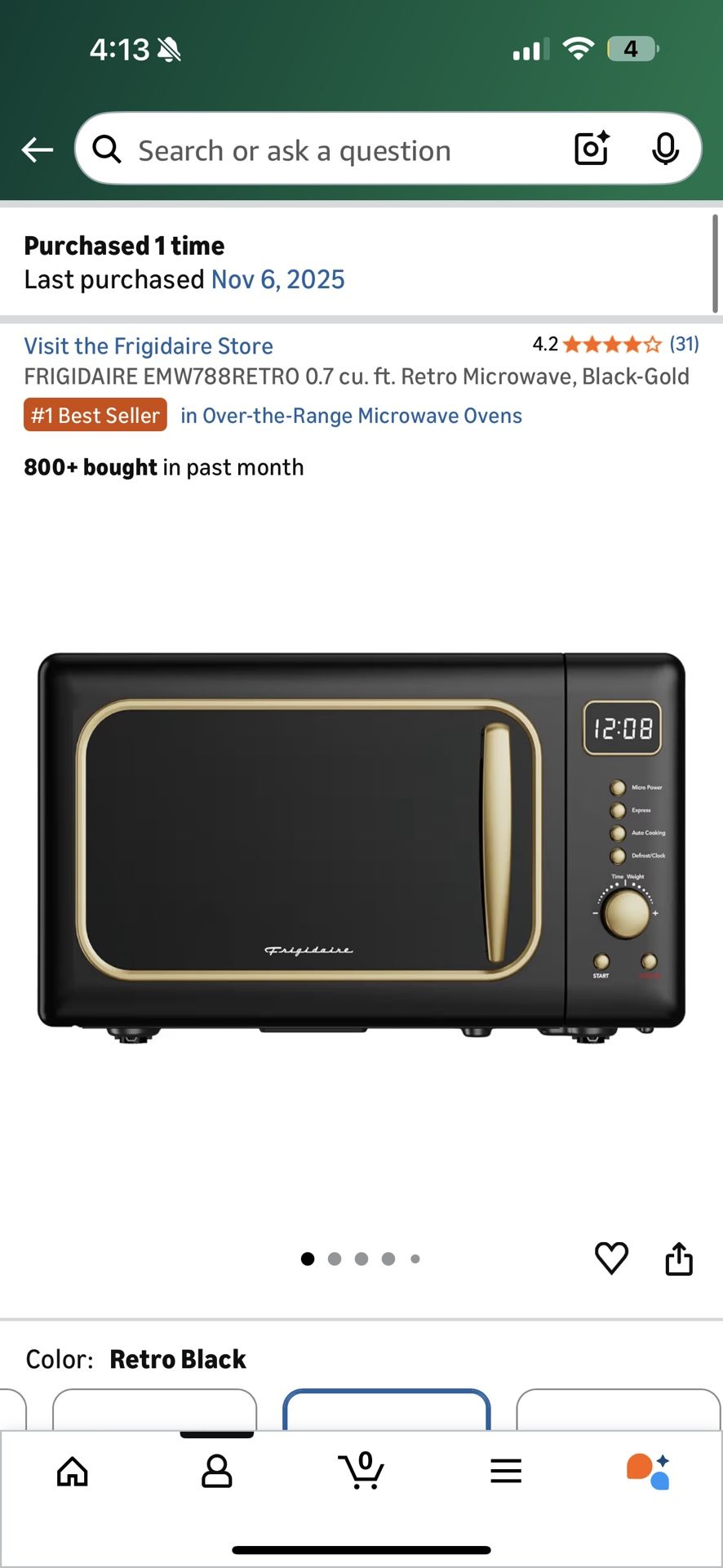 FRIGIDAIRE MICROWAVE