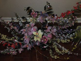 Handmade flower glass porcelain center piece