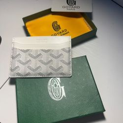 White Goyard Cardholder