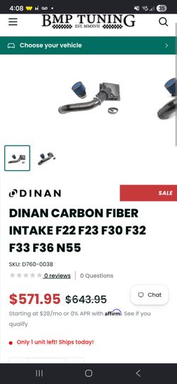 Dinan N55 Carbon Fiber Intake