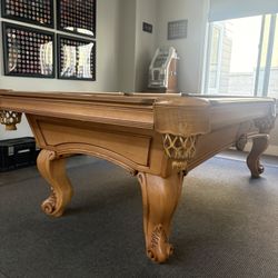 Pool Table 8ft Ohaulsen ( Free Delivery & Set Up & New Color Felt Of Your Choice ) 