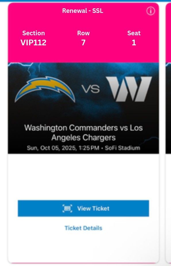 Los Angeles Chargers Vs Washington Commander
