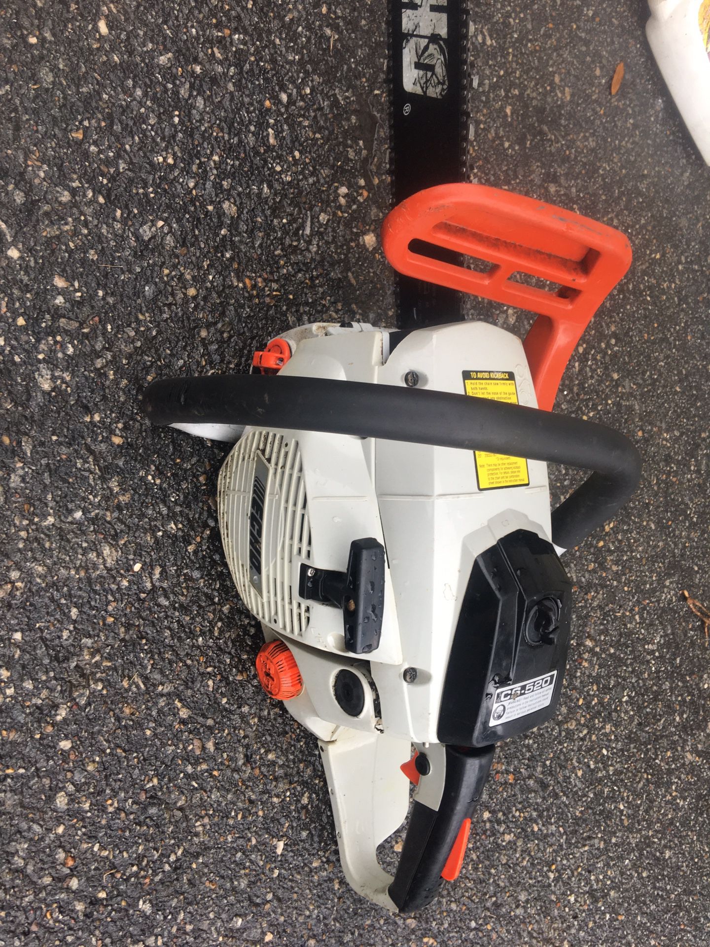 Echo CS520 commercial chainsaw with 20 inch bar