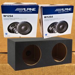 Alpine W12S4 Bass Line Series 12" Subwoofer 1500 Watts Sealed Box Package 🚨 Payment Options Available 🚨 No Credit Needed 🚨