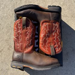 Ariat Work Boots WorkHog Wide Square Steel Toe Men’s Size 13 