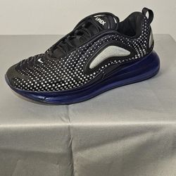 Nike Air Max 720 Pixel Gradient Men's 9.5 Black Royal Blue AO2924-013