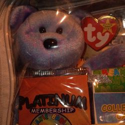 Platinum Beanie Baby  Clubby ll Bear