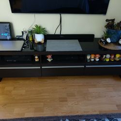 Television Console Table Stand And Entertainment Center