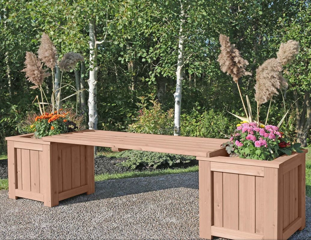 Yardistry Planter Bench