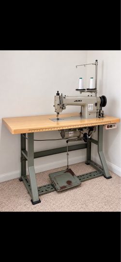 JUKI Industrial Sewing Machine – Complete Table & Motor Setup