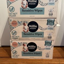 Millie Moon Baby Wipes $19 Each Or 3 For $55