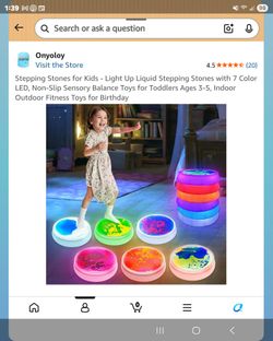 New set of 6 LED sensory stepping stones