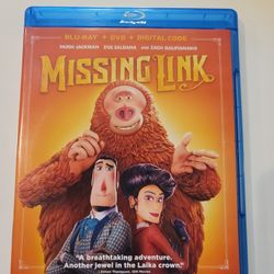 $5 BLU RAY. MISSING LINK. $5 OR TRADE FOR A MOVIE TITLE I DO NOT ALREADY OWN. BLU RAY ONLY NO DIGITAL .