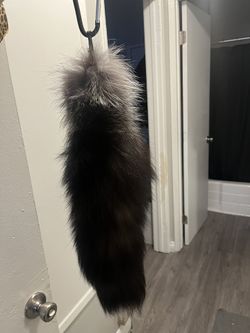 Real Silver Fox Taxidermy Tail