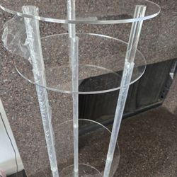 2 Acrylic Shelf/table/displays  NEW 