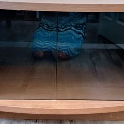 Small Media Cabinet, Light Brown 