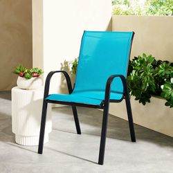 Stackable sling Patio Chairs - set of 3