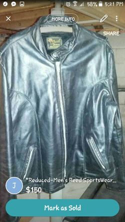 Reed SportsWear leather biker jacket