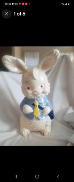 Vintage Ceramic Easter Bunny Rabbit  13" Tall