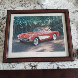 1957 Corvette Framed Poster