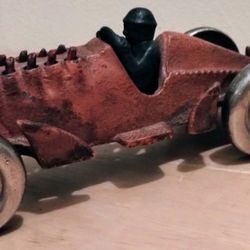 Hubley Reproduction Cast Iron Large Toy Race Car Vintage Style