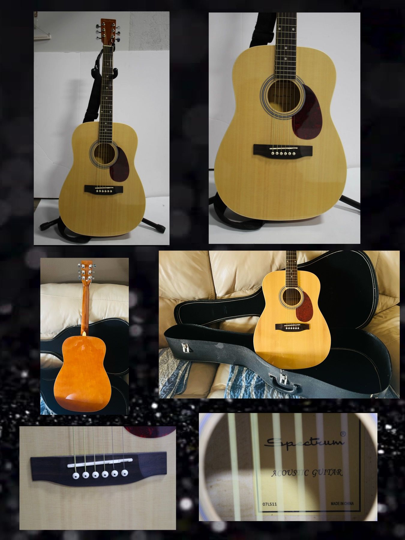 Spectrum 38” Concert Acoustic Guitar