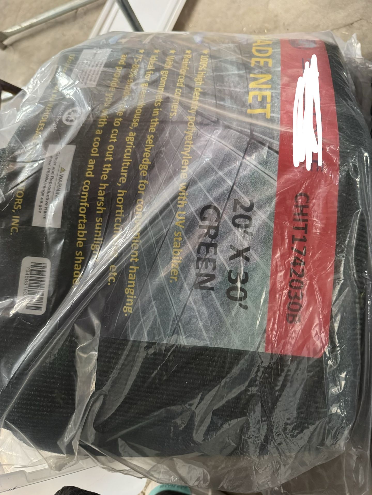 20ft x 30ft Heavy Duty Green Shade Net – UV Stabilized 💪 Brand New | Industrial Strength | 75–80% Shade Coverage Shade Cloth Lona