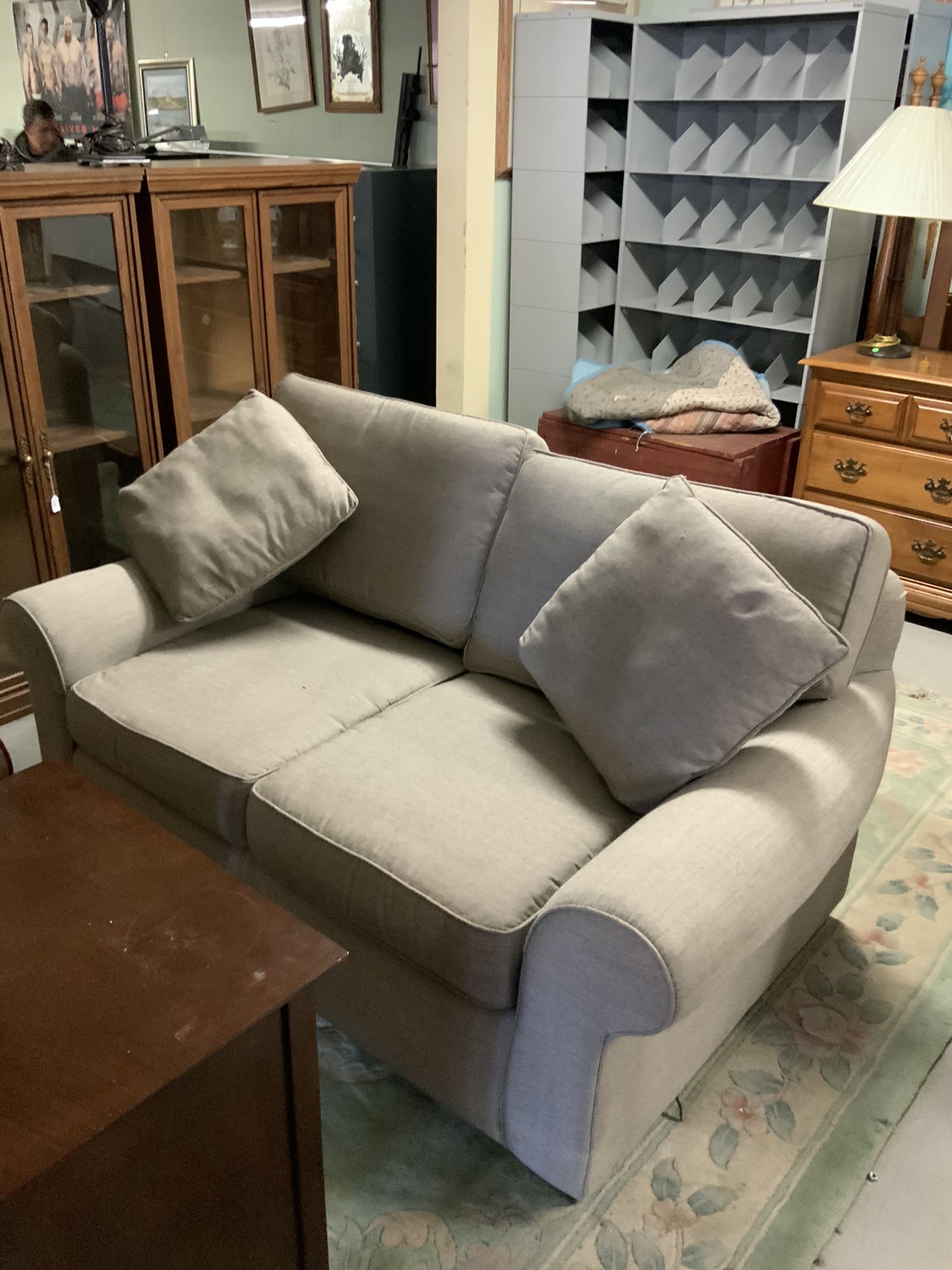 Taupe Loveseat