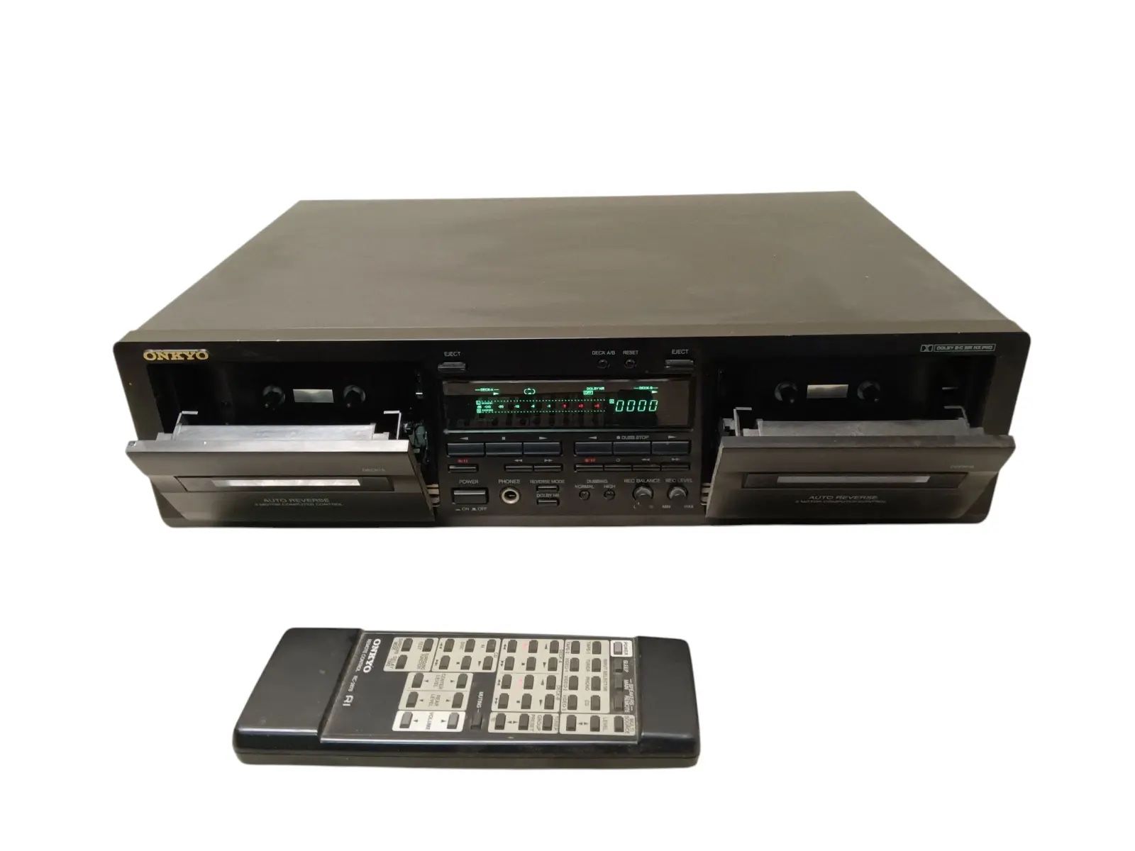 ONKYO TA-RW244 Stereo Cassette Tape Deck Dolby Dual Auto Reverse