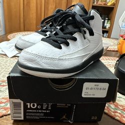 Jordan 2 Retro 10C White/Black- Dark Gray