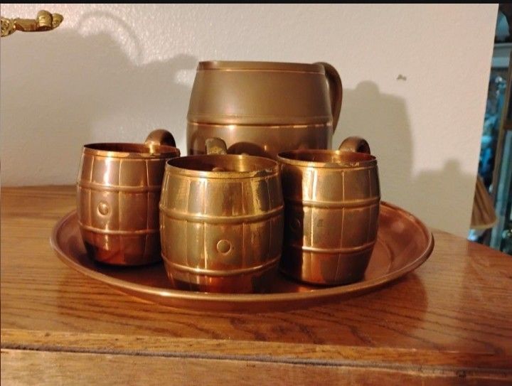 Vintage set of copper barware Nice Only $150