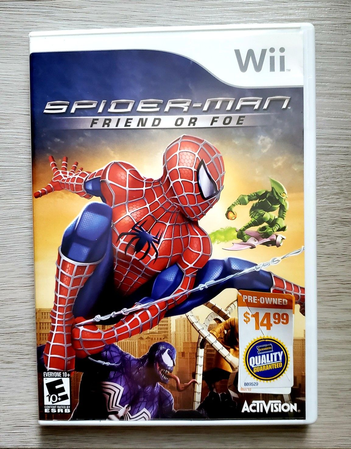 Spider-Man: Friend Or Foe – Jeu Wii – Bon état – Manuel Inclus