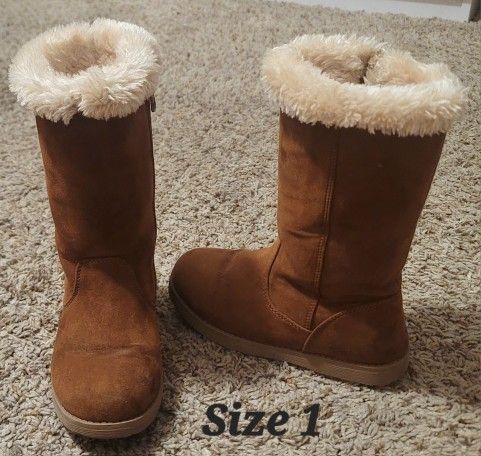 Girls Brown Boots