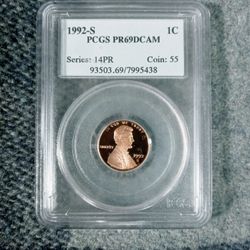 46SP07 CERTIFIED 1992 S PROOF LINCOLN